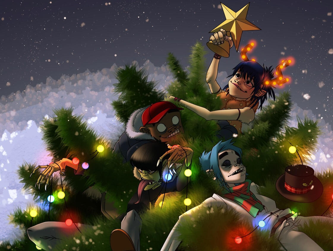 Contest: Gorillaz and Chritmas themed artwork